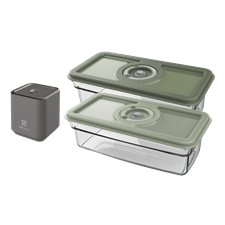 Vacuum pump starter kit with food containers