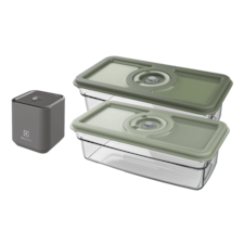 Vacuum pump starter kit with food containers