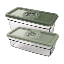 2x vacuum sealer food containers