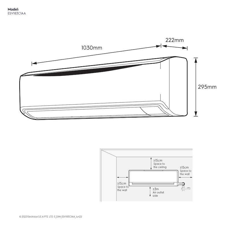 Electrolux ESV183C1AA 1.5 Ton UltimateHome 300  - View 2