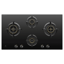 90cm UltimateTaste 300 built-in gas hob with 4 cooking zones