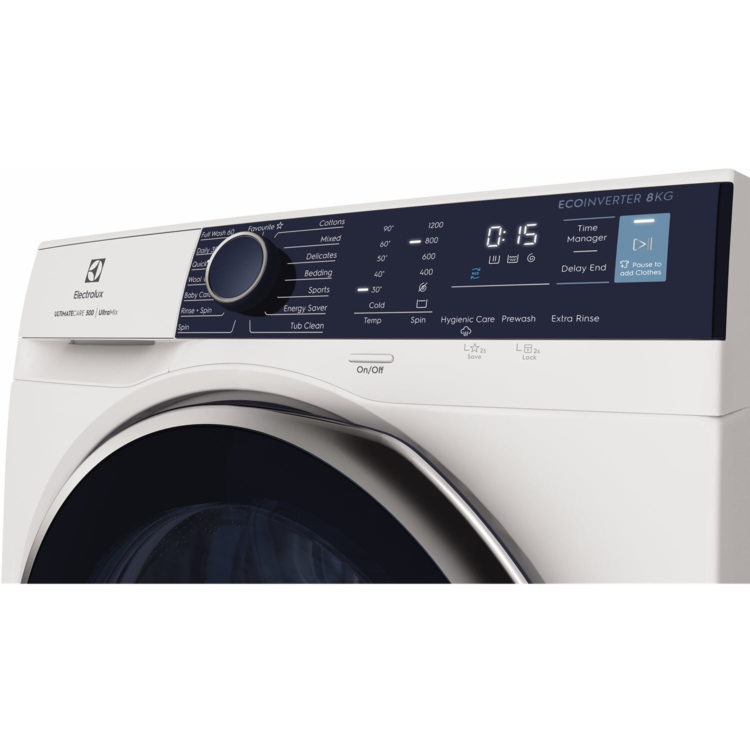 Electrolux Electrolux EWF8024R5WB 8kg UltimateCare 500 front load washing machine White - EWF8024R5WB - Washing Machine