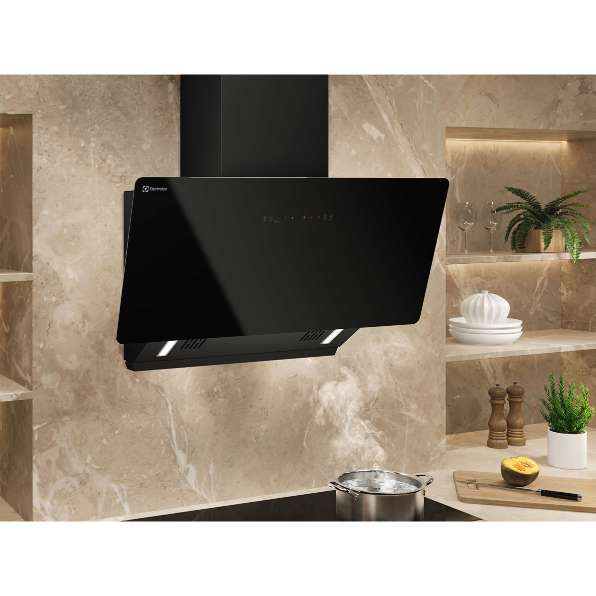 Electrolux Electrolux ECS9931GB 90cm 700 Series slope extractor hood - ECS9931GB - Chimney