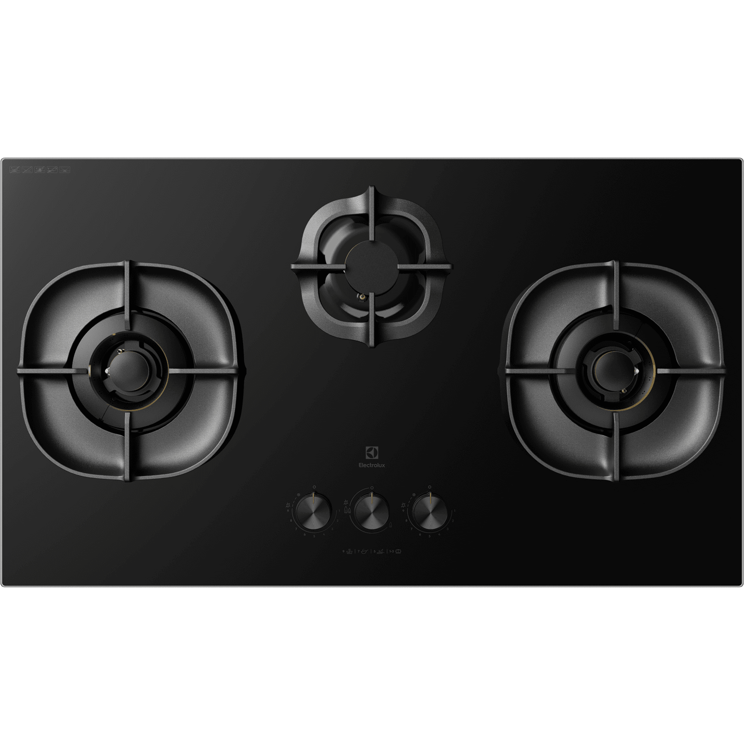 90cm UltimateTaste 700 builtin gas hob with 3 cooking zones