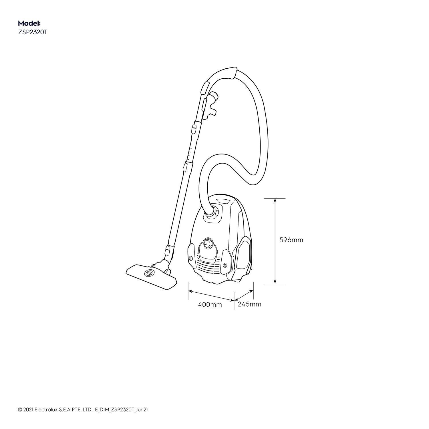 SilentPerformer canister vacuum cleaner ZSP2320T Electrolux India