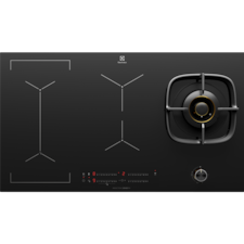 90cm UltimateTaste 900 built-in hybrid induction hob with 4 cooking zones